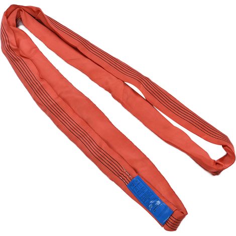 Élingue de levage ronde 5T PES à boucle sans fin, sangles de grue, accessoires de gréement, largeur 75 mm x 2 mètres (1/5)