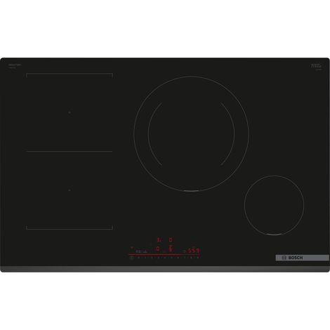 Placa de Inducción Bosch Serie 6 PVS831HB1E 80 cm 4 Zonas Negro