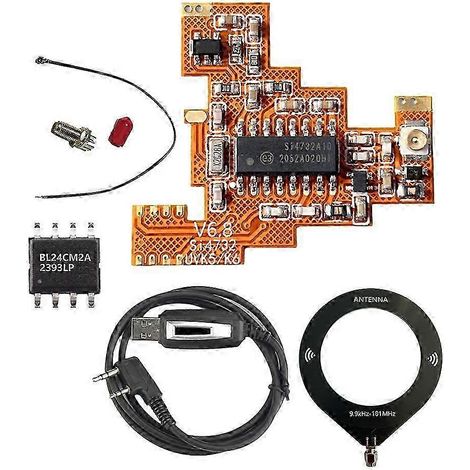 Kit module SI4732 V6.8 FPC + puce 512 Ko + câble d'écriture compatible ondes courtes HF Quansheng K5 K6 (bande complète/bande latérale unique) WHBYV (1/4)