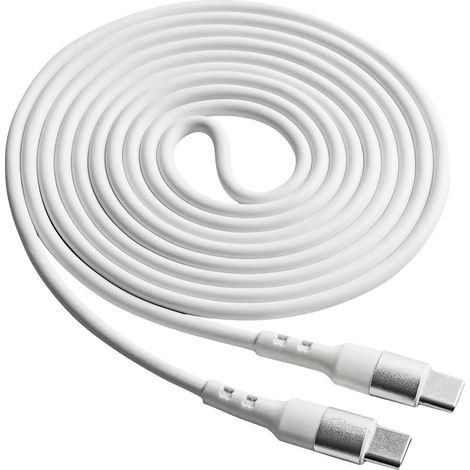 Câble USB-C Akyga AK-USB-41 60 W 3 A PD QC Blanc 1,8 m (1/2)