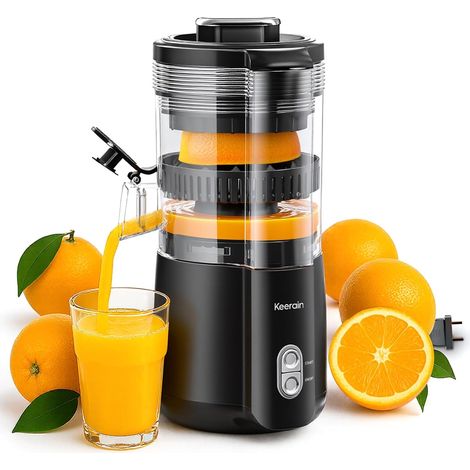 Presse Agrume Electrique 100W – Extracteur de Jus pour Oranges, Citrons, Grenades – Haut Rendement, Anti-Gouttes, Facile à Nettoyer (1/5)