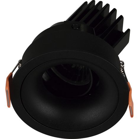 Empotrable techo tilt VIP1 Round Convex DALI LED COB 4.70W 719lm(494lm) CRI90 4000K 50º Negro Negro