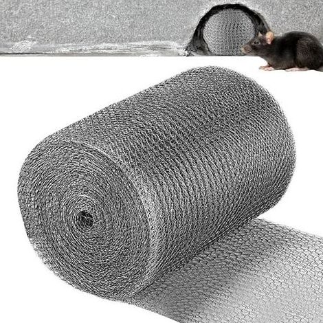 Grillage Anti-Rongeurs, Piège à Souris en Maille en Acier Inoxydable pour Souris, Grillage Anti Rongeur INOX, Maille de Protection Contre 12.7cm6m (1/5)