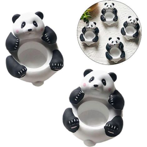 Plateau décoratif élégant en forme de panda 3D pour bougies chauffe-plat (1/4)