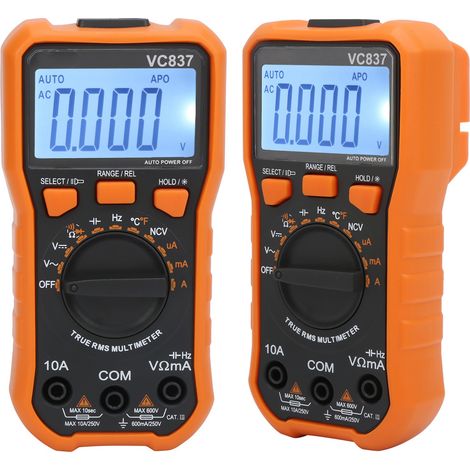 VC837 NCV Digitales automatisches Multimeter mit 6000 Zählern für AC/DC-Spannung und -Strom sowie Temperaturmessung (1/5)