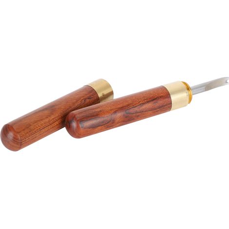 Biseauteur de bords en bois de santal à faire soi-même - Outil de finition de surface pour cuir tanné végétal (2,0 mm) (1/5)