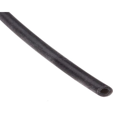 Gaine de protection 1mm RS PRO, Noir en Silicone, 15m