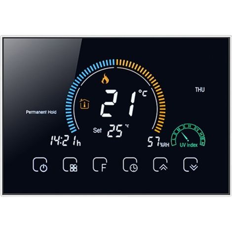 Termostato ZigBee Beca BAC-8000ELZB Fan Coil  Nero (1/3)