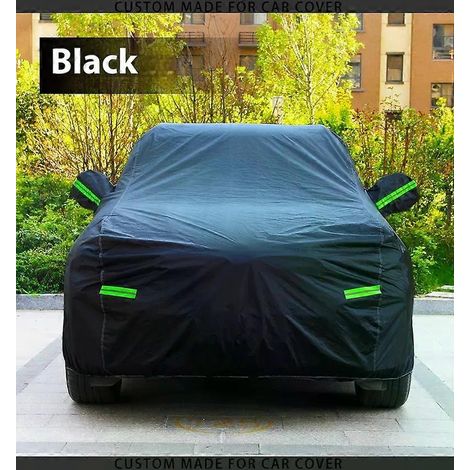 Housse de voiture intégrale noire, imperméable, anti-UV, pare-soleil, protection contre la neige, la pluie et la poussière, toutes saisons, compatible avec MG F 1995-2002 (1/5)