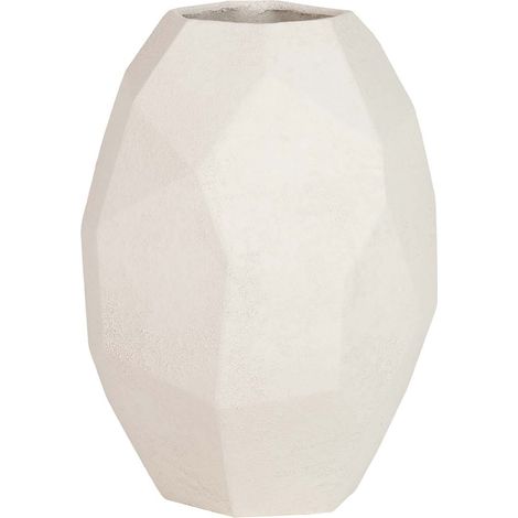 Vase en céramique beige 25x25x36 cm (1/2)