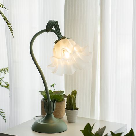 Lampe de chevet vintage lumière d'ambiance style Instagram campagne américaine (florale) (1/5)