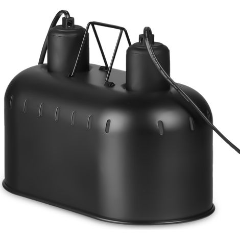 Lampe double Resun Reptile Black Lamp DUO - lampe double pour terrariums