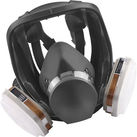 Vollgesichtsmaske mit Filterwatte-Gasfilter-Atemschutzgerät für Farbspritzarbeiten (1/5)