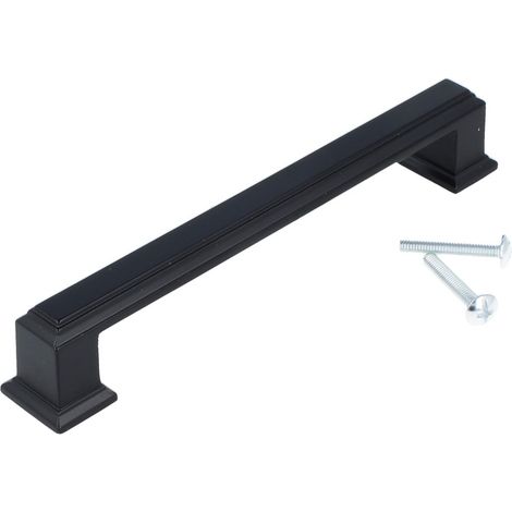 Möbelgriff Möbelknopf Serie UZ71 Schrankgriff Türgriff Türknopf Knopf Schwarz Griff 128mm (1/3)