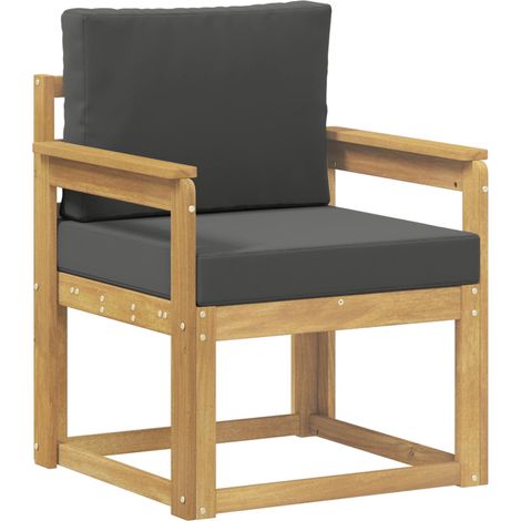 2 Stück Outdoor-Sofagarnitur Polyester Weiß und Anthrazit vidaXL