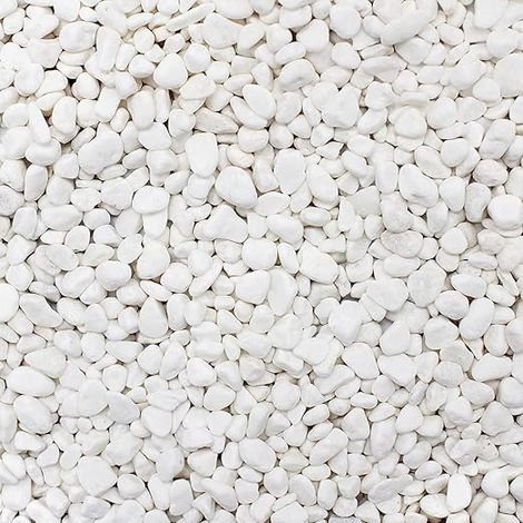 Natural Pebbles Decorative White Small Garden Gravel River Stone Granules for Aquarium Flower Pot Landscaping Decoration Vase Filling (1/5)