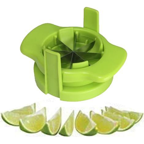 Lemon and lime slicer, multi-functional stainless steel lemon slicer, orange slicer, kitchen accessories, green (1/5)