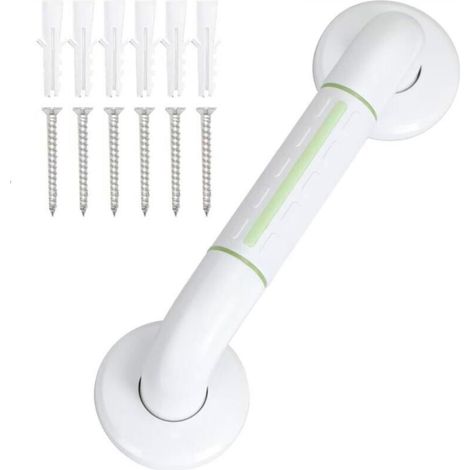 Set of 1 Stainless Steel 304 Bathroom Grab Bar with Non-Slip Handle - Fluorescent Grab Bar 30cm (1/5)
