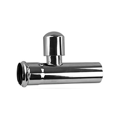 Tuyau d'extension OHA avec manchon n° 2124 et aérateur de tuyau chromé de 125 mm