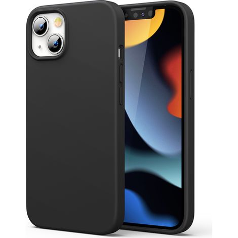 Gummi Flexible Silikonhülle iPhone 13 Mini Schwarz (1/5)
