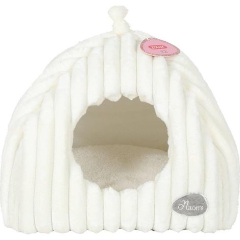 Zolux Igloo Naomi lit pour chat beige confortable 41x41x40 cm