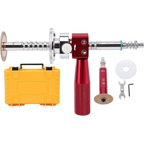 Professional Inside Pipe Cutter 6-105mm Adjustable Internal Wall Cutting Kit 1/4 Inch Connection Rod Fit Electric Rechargeable Drill Red – High strength, DIY, workshop, construction, installation (1/5)