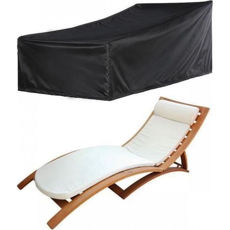 2Pcs Outdoor Lounger Cover Patio Garden Beach Chair Cover Recliner Protective Bag Furniture Waterproof Dust Sunscreen Covers (1/4)