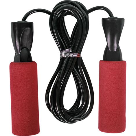 Corde à Sauter Réglable - Câble en Fil Acier Gainé PVC - Rotation Fluide avec Roulements à Billes - Pour Entraînement Cardio, Boxe, MMA - 1 Pièce (1/5)