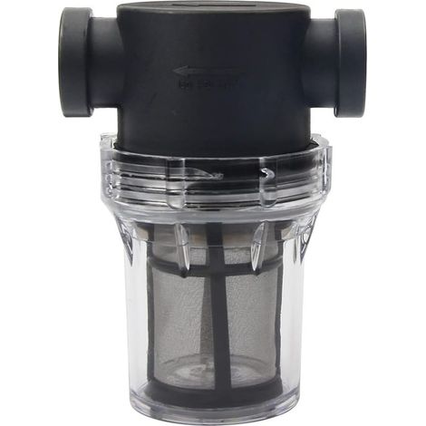 Rohrleitungsfilter für 1/2"-Wasserpumpe mit 100-Mesh-Edelstahlsieb, Inline-Siebfilter für die Gartenbewässerung (1/5)