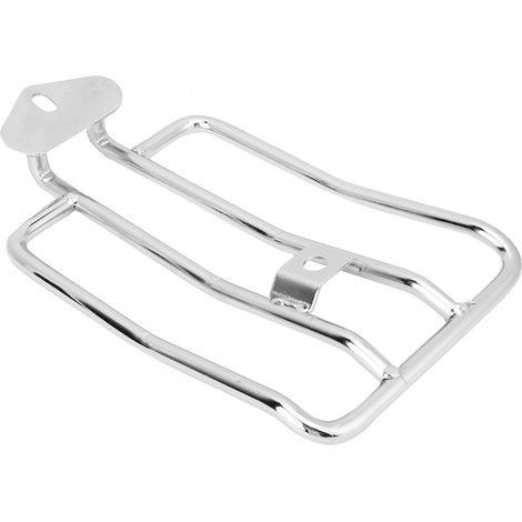 Support porte-bagages arrière moto fer argent 260 x 16 mm compatible XL883/1200 X48 accessoire custom 1 pièce