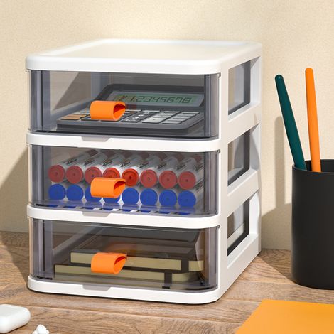 Drawer-Style Stationery Cosmetic Storage Box (1/5)