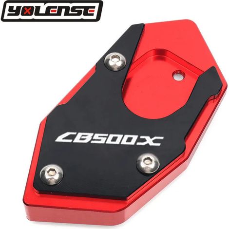 (Rouge-B) Compatible avec la béquille latérale de moto HONDA CB500X CB 500X 2019-2023 - Plaque de support et extension maxpower (1/3)