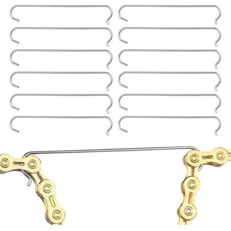 Outil Chaîne Vélo - Acier Inoxydable - Compatible 6 à 10 Vitesses - Pour VTT et Vélo de Route - Set de Réparation Compact 12 Pièces (1/5)