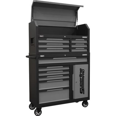 Sealey AP1080GR Superline Pro Topchest & Rollcab Combination 12 Drawer & 1 Door Cupboard - Grey (1/4)