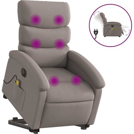 Maison Exclusive - Elektrischer Massagesessel mit Aufstehhilfe Ta