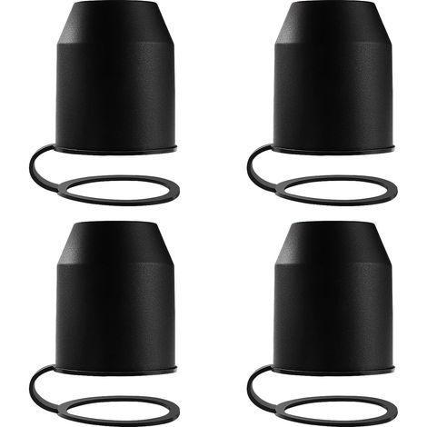 Tapa protectora de 4 piezas para enganches de remolque, tapa protectora universal para enganches de remolque, tapa protectora de plástico para enganches de remolque, tapa protectora para enganches de 