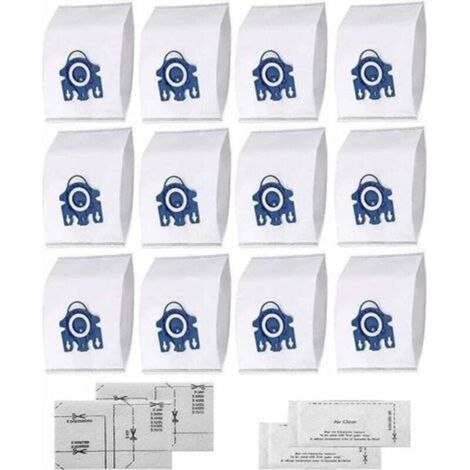 Sac aspirateur HyClean 3D FJM compatible Miele GN/GU – Lot de 12 sacs + 2 filtres moteur + 2 filtres d’extraction – Grande capacité XXL – Alternative certifiée aux sacs d’origine 9917730 (1/2)