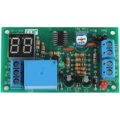 Module Minuterie Relais LED 12V CC Affichage Compte à Rebours Temporisation Extinction (1/5)
