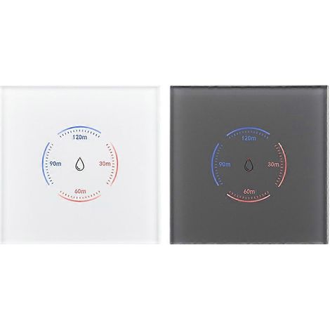 Lot de 2 interrupteurs intelligents Tuya WiFi pour chaudière 40 A, conformes à la norme européenne, avec fonction de compte à rebours. (1/5)