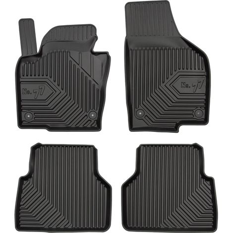 Tapis de Sol de Voiture pour VW Tiguan I 2007-2016 TPE Antidérapant Noir 4Pcs (1/5)