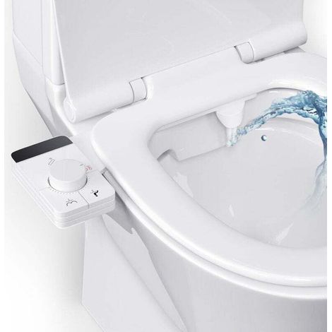 Pulvérisateur Bidet Non Électrique Portable avec Buses Autonettoyantes et Réglage Pression Eau Ortviai (1/4)