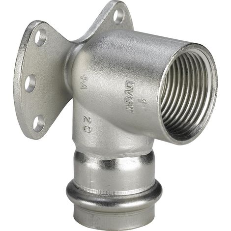 VIEGA Plaque murale Sanpress Inox acier inoxydable 22mmx3/4"