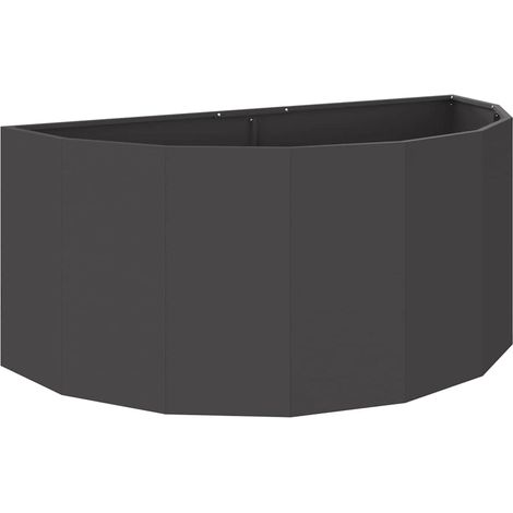 Maison Exclusive - Fioriera Nero 120 x 60 x 50 cm Acciaio