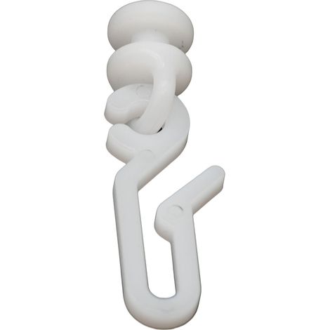Neue Art von Rollen- und Hakenset, POM-Kleinrollen, europäischer Stil, 1 cm Durchmesser, Autorollen-Vorhangzubehör (15 Stück) (1/5)