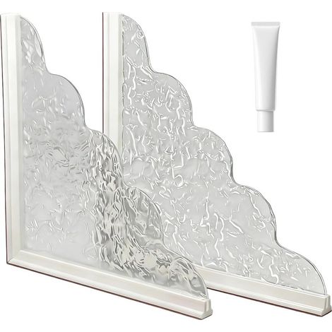 anti éclaboussures pour douche 2 protections d angle (1/5)