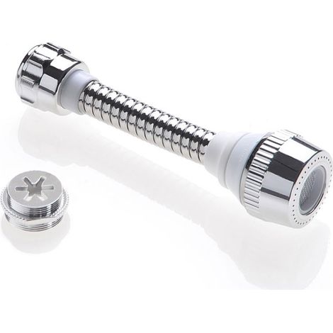 Rompigetto universale Biflex in ottone cromato, con adattatore maschio-femmina