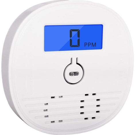 Carbon Monoxide Detector Mini LCD CO Alarm Detector for Home, Car, Travel, Compatible with EN50291 MUMU