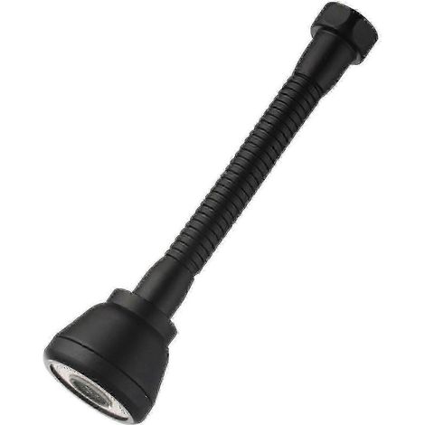 Douchette de robinet de cuisine rotative à 360° avec rallonge anti-éclaboussures, 3 modes d'utilisation, économie d'eau, pommeau en cuivre noir - OUI (1/5)