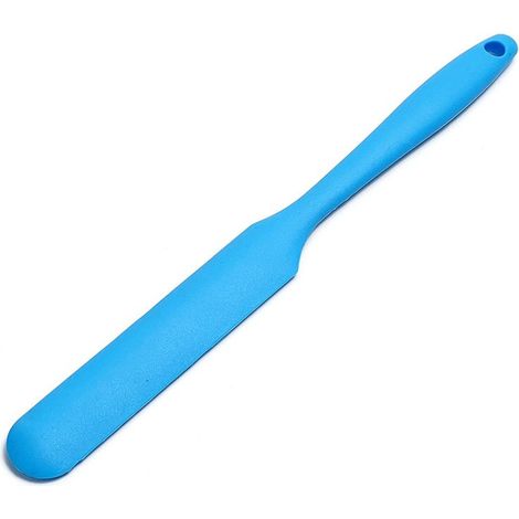 Sollbry Silikonspatel, Küchenspatel, Silikon-Backspatel, Silikon-Backutensilien, Kuchenschaber, Löffel, Blau (1/5)