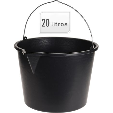CUBO NEGRO PICO ASA METAL 20 L